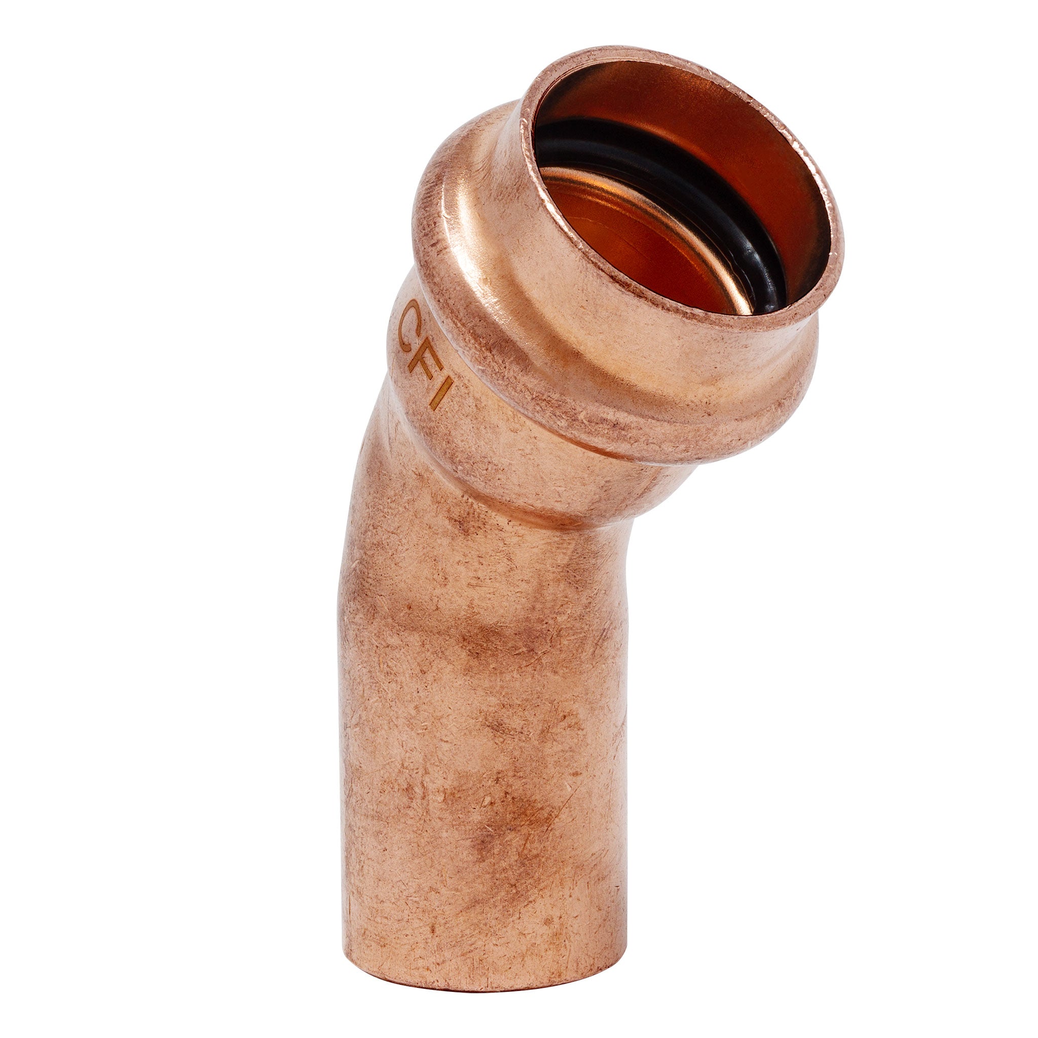 2-1/2" Press Copper 45° Street Elbow Fitting (P x FTG) Low Lead ProPress Compatible