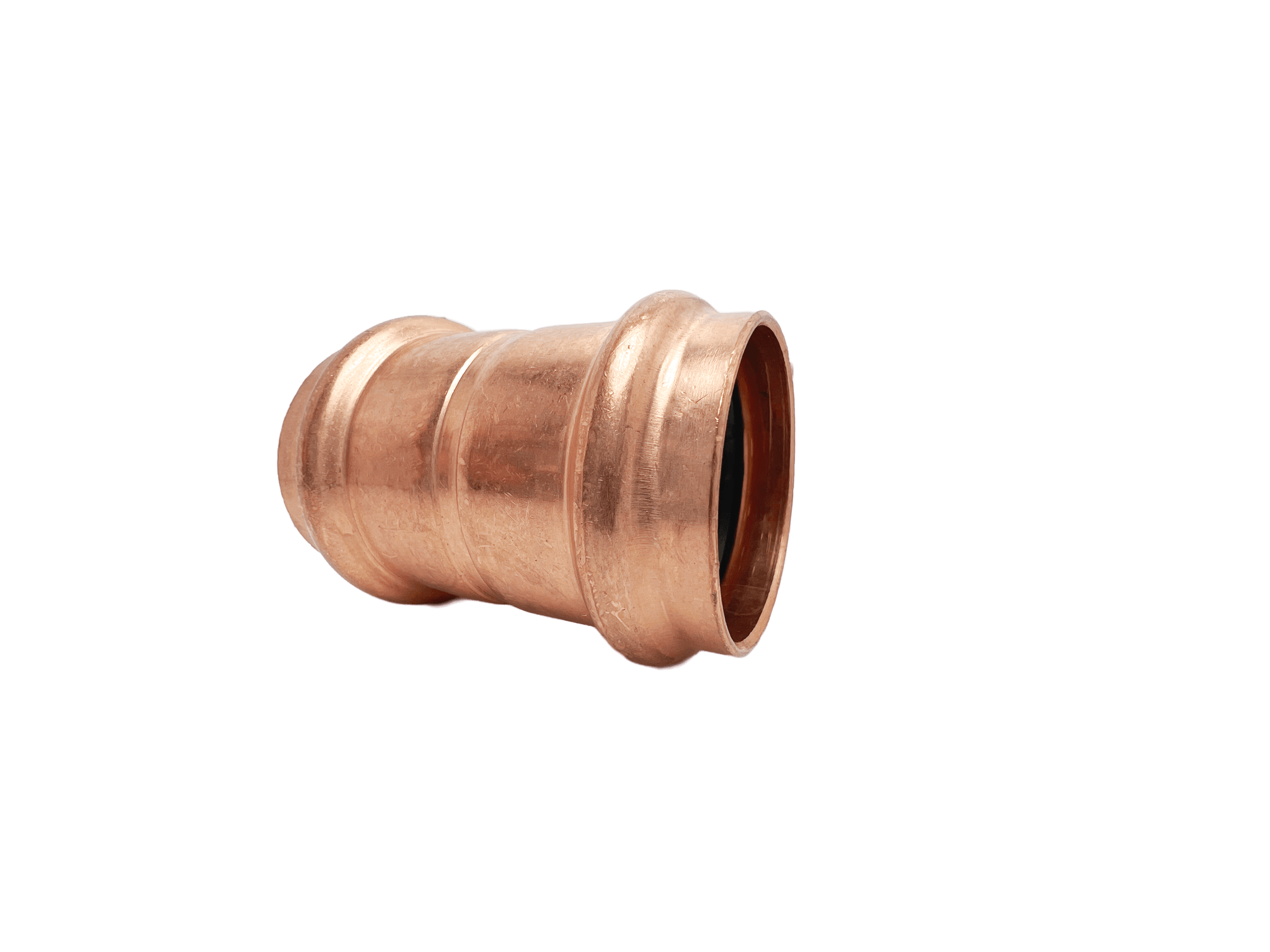 1/2" Press Coupling With Stop Press x Press, Copper, Low Lead