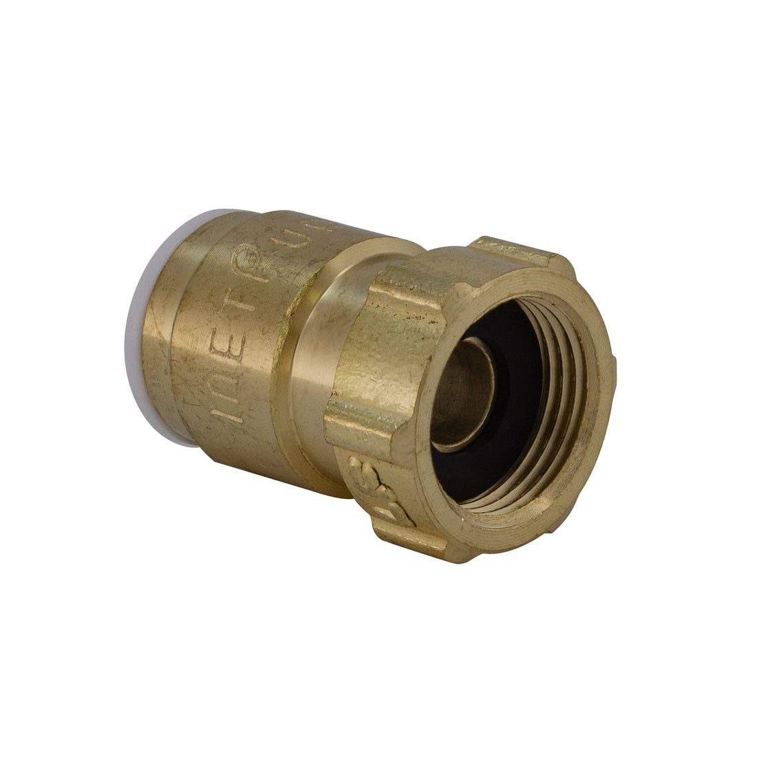 Metpure Quick Connect Female Brass Adapter - 3/8" OD Quick Connect x 3/8" COMP Female Threaded Compression (5 Pack)