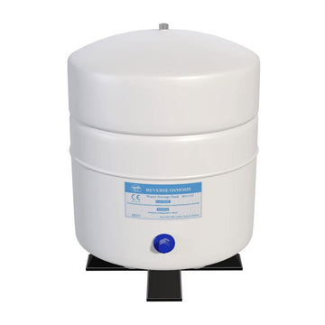 RO-132 Reverse Osmosis System Expansion Storage White Tank 4.4 Gallon. Actual Volume 3.2 Gallon. 11" x 15", 1/4 FPT. NSF Certified.